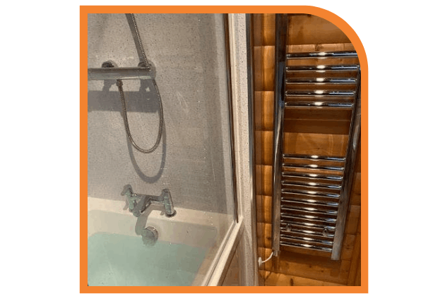 Towel Rack and Shower Installation