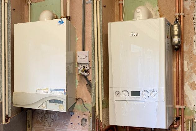 Before/After Boiler Replacement